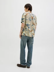 JACK & JONES Hemd beige/blau/braun/taupe