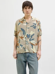 JACK & JONES Hemd beige/blau/braun/taupe