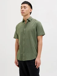 JACK & JONES Hemd 'JJESUMMER' dunkelgrün