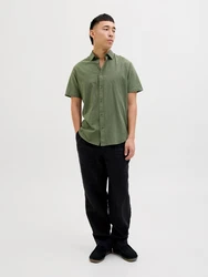 JACK & JONES Hemd 'JJESUMMER' dunkelgrün