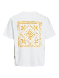 JACK & JONES T-Shirt 'JORPAROS EASTERSKETCH' hellblau/gelb/schwarz/wollweiß