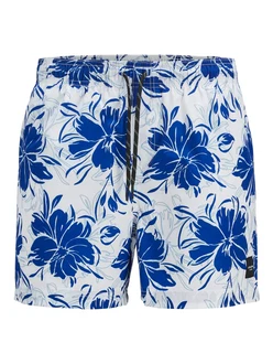 JACK & JONES Badeshorts 'JPSTMAUI' blau/hellblau/weiß