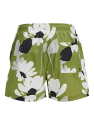 JACK & JONES Badeshorts 'JPSTMAUI' apfel/schwarz/weiß