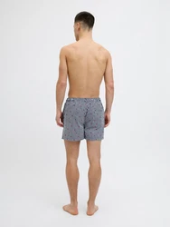 JACK & JONES Badeshorts 'JPSTMAUI' marineblau/rot/weiß