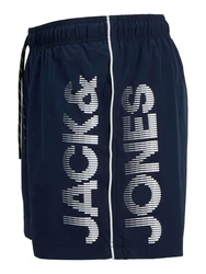JACK & JONES Badeshorts JPSTMAUI marine/weiß