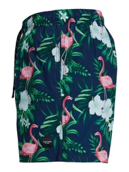 JACK & JONES Badeshorts JPSTMaui marine/dunkelgrn/pink/wei