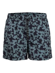 JACK & JONES Badeshorts 'JPSTMAUI' taubenblau/schwarz