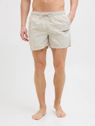 JACK & JONES Badeshorts JPSTNAXOS beige/schwarz