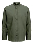 Jack & Jones Langarmhemd JJESUMMER BAND SHIRT LS SN dunkelgrün Jack & Jones Langarmhemd JJESUMMER BAND SHIRT LS SN dunkelgrün