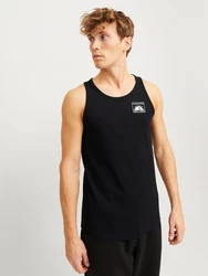 JACK & JONES Top 'JJONE' schwarz/weiß