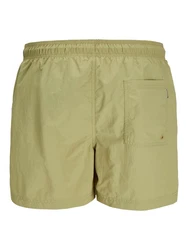 JACK & JONES Badeshorts JPSTNAXOS khaki/weiß