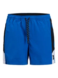 Badeshorts 'JPSTMaui' kobaltblau / schwarz / offwhite