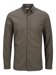 JACK & JONES Hemd 'JJESummer' mokka
