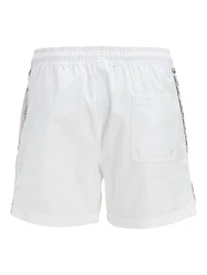 JACK & JONES Badeshorts 'JPSTMaui' hellgrau/schwarz/weiß