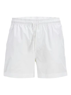 JACK & JONES Badeshorts 'JPSTMaui' hellgrau/schwarz/weiß