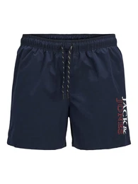 Badeshorts 'JPSTMaui' navy / rot / wei