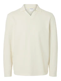 Poloshirt 'SLHPhil' creme