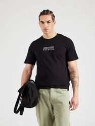 Jack & Jones Premium T-Shirt 'JPRBLUATLAS' schwarz/weiß