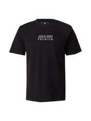 Jack & Jones Premium T-Shirt 'JPRBLUATLAS' schwarz/weiß