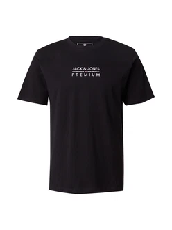 Jack & Jones Premium T-Shirt 'JPRBLUATLAS' schwarz/weiß