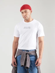 Jack & Jones Premium T-Shirt 'JPRBLUATLAS' rot/schwarz/weiß