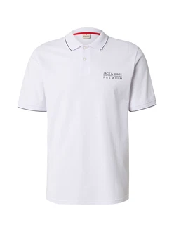 Jack & Jones Premium Poloshirt JPRBLUATLAS marineblau / weiß