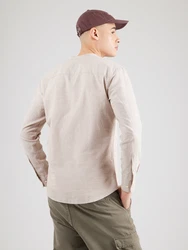 Jack & Jones Langarmhemd JJEBREEZE BAND SHIRT LS SN sand