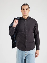 Jack & Jones Langarmhemd JJEBREEZE BAND SHIRT LS SN schwarz