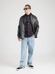 Jack & Jones Langarmhemd JJEBREEZE BAND SHIRT LS SN schwarz