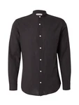 Jack & Jones Langarmhemd JJEBREEZE BAND SHIRT LS SN schwarz