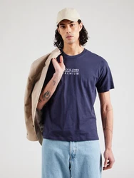 Jack & Jones Premium T-Shirt 'JPRBLUATLAS' marineblau