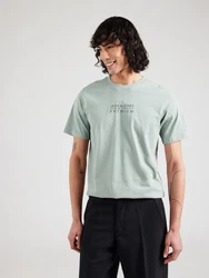 Jack & Jones Premium T-Shirt 'JPRBLUATLAS' hellgrün/rot/schwarz/offwhite