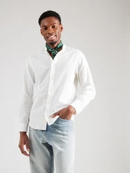 Jack & Jones Langarmhemd JJEBREEZE BAND SHIRT LS SN weiß