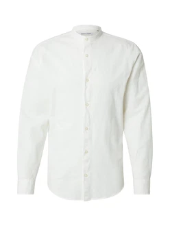 Jack & Jones Langarmhemd JJEBREEZE BAND SHIRT LS SN weiß