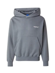 Jack & Jones Sweatshirt Hoodie JORISLINGTON BACK SWEAT HOOD Dunkelgrau/Dunkelblau/Grau/Hellgrau