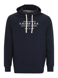 Sweatshirt dunkelblau / wollwei