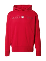 Sweatshirt hellgrau / dunkelgrau / blutrot