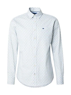 FYNCH-HATTON Hemd kitt / taubenblau / mint / weiß
