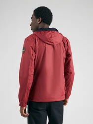 NAPAPIJRI Jacke 'RAINFOREST' kitt/dunkelrot/schwarz