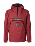 NAPAPIJRI Jacke 'RAINFOREST' kitt/dunkelrot/schwarz