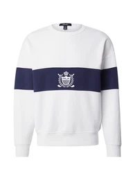Sweatshirt navy / wei