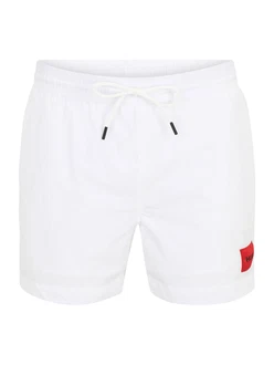 HUGO Badeshorts 'DOMINICA' rot/weiß