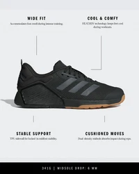 ADIDAS PERFORMANCE Sportschuh 'DROPSET 3' dunkelgrau/schwarz
