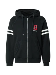 Sweatjacke rot / schwarz / wei