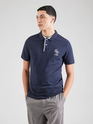 GUESS Poloshirt LYLE dunkelblau/weiß