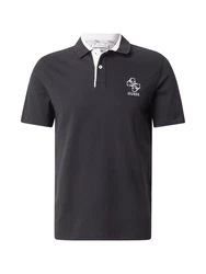 GUESS Poloshirt LYLE schwarz/weiß