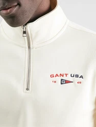 GANT Sweatshirt creme/rot/schwarz