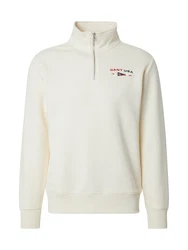GANT Sweatshirt creme/rot/schwarz