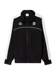 Bershka Sweatjacke schwarz/weiß