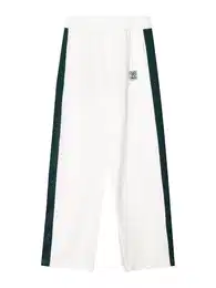 Hose dunkelgrn / offwhite